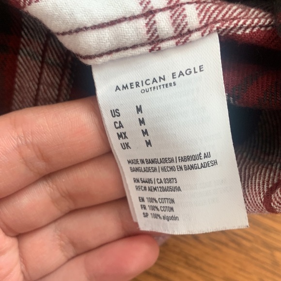 American Eagle Plaid Button Down - Picture 3 of 4